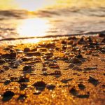 amber on the beach in liepaja at sunset and a cultural event as part of ECoC 2027