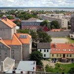 liepaja ECoC venue 2027 aerial view of city centre